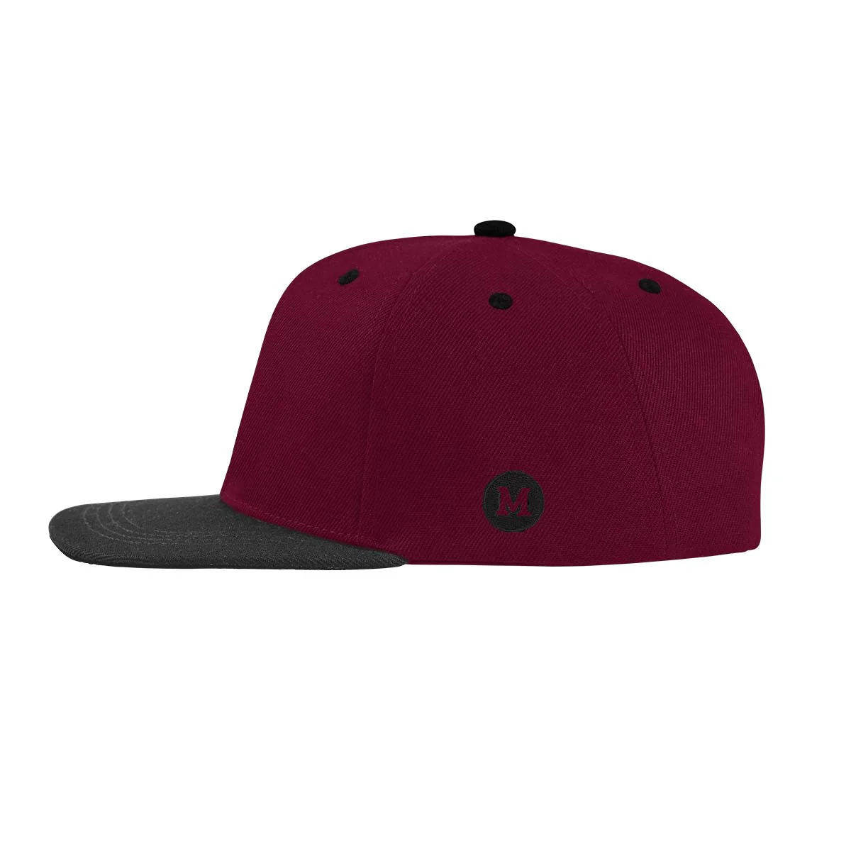 Blank Snapback - Maroon - Image 4