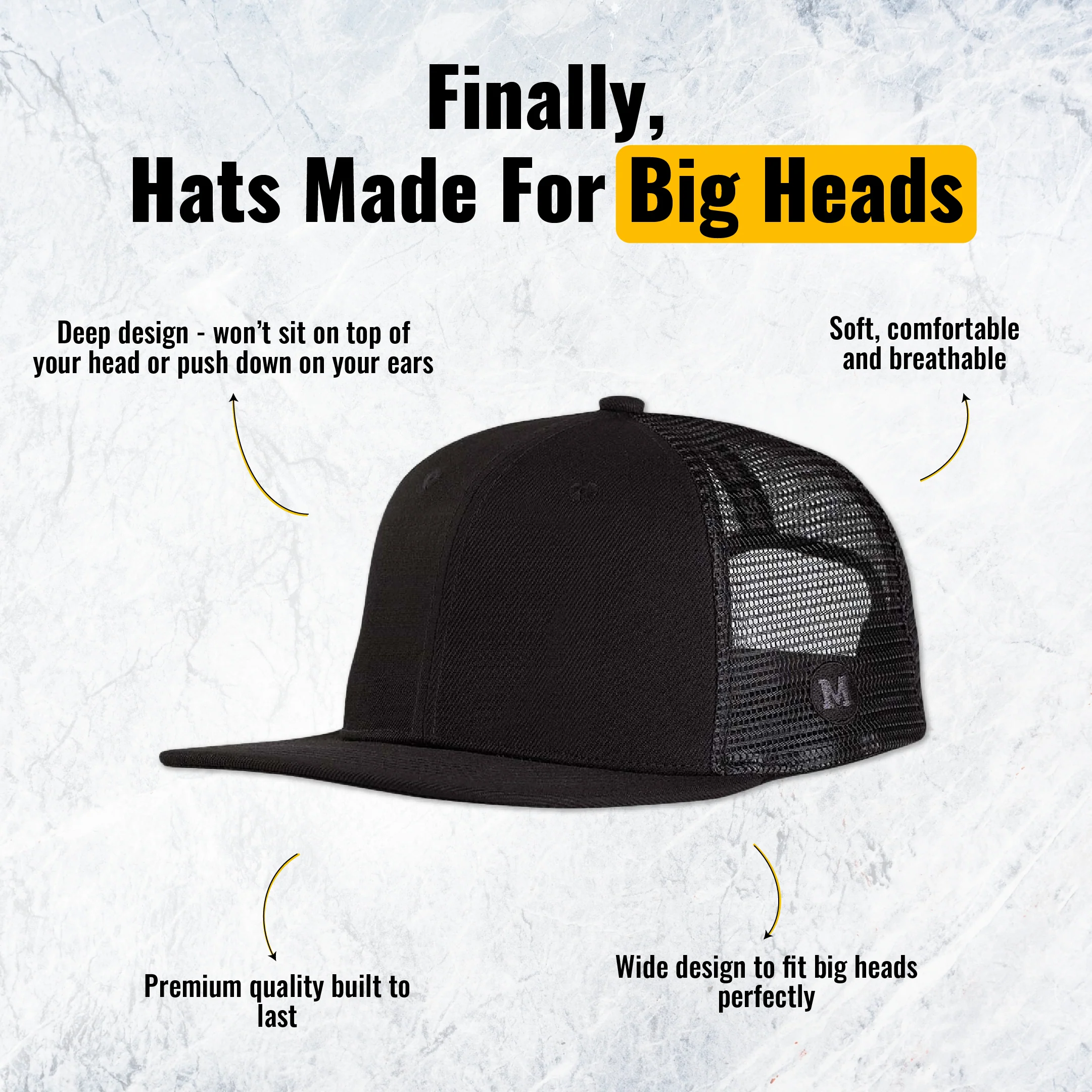 Blank Trucker - Black - Image 9